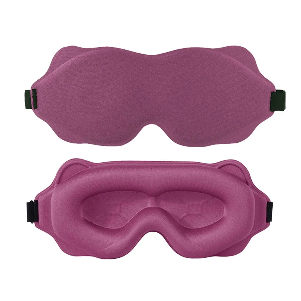 3D Contoured Sleep Mask – Total Blackout & Pressure-Free Comfort
