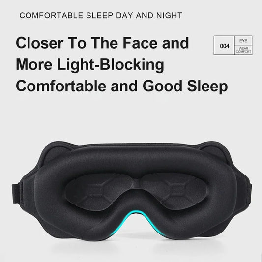 3D Contoured Sleep Mask – Total Blackout & Pressure-Free Comfort
