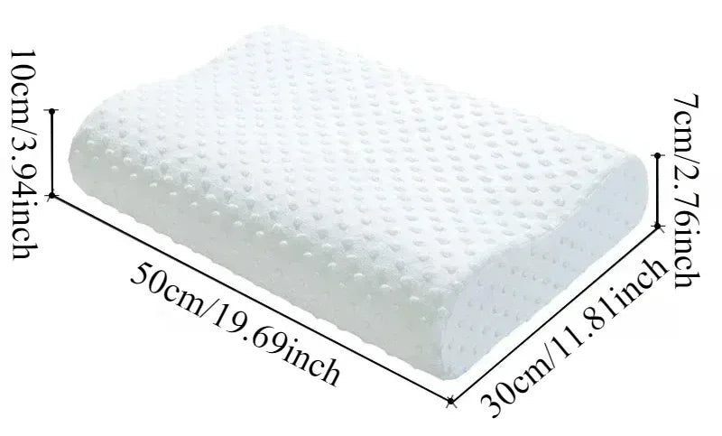 Memory Foam Sleeping Pillow Adjustable Side Sleeping Pillow Relieve Neck and Shoulder Pain Orthopedic Curve Neck Support Pillo