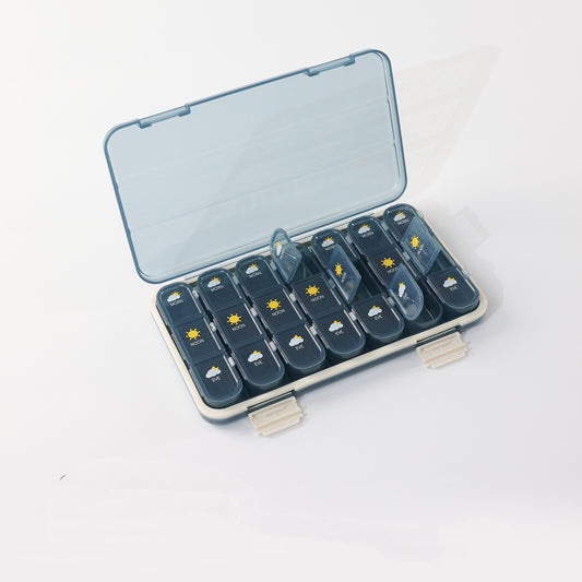Never Miss a Dose — Clear, Moisture-Safe Pill Organizer
