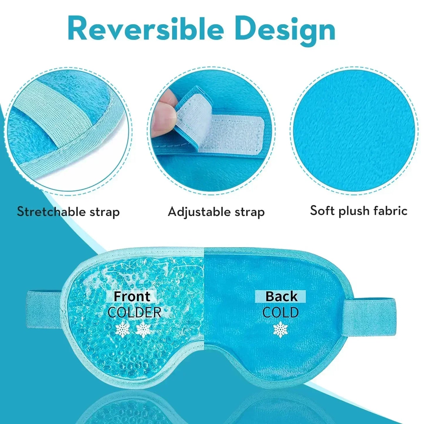 Reusable Cooling Gel Eye Mask for Sleep & Relaxation