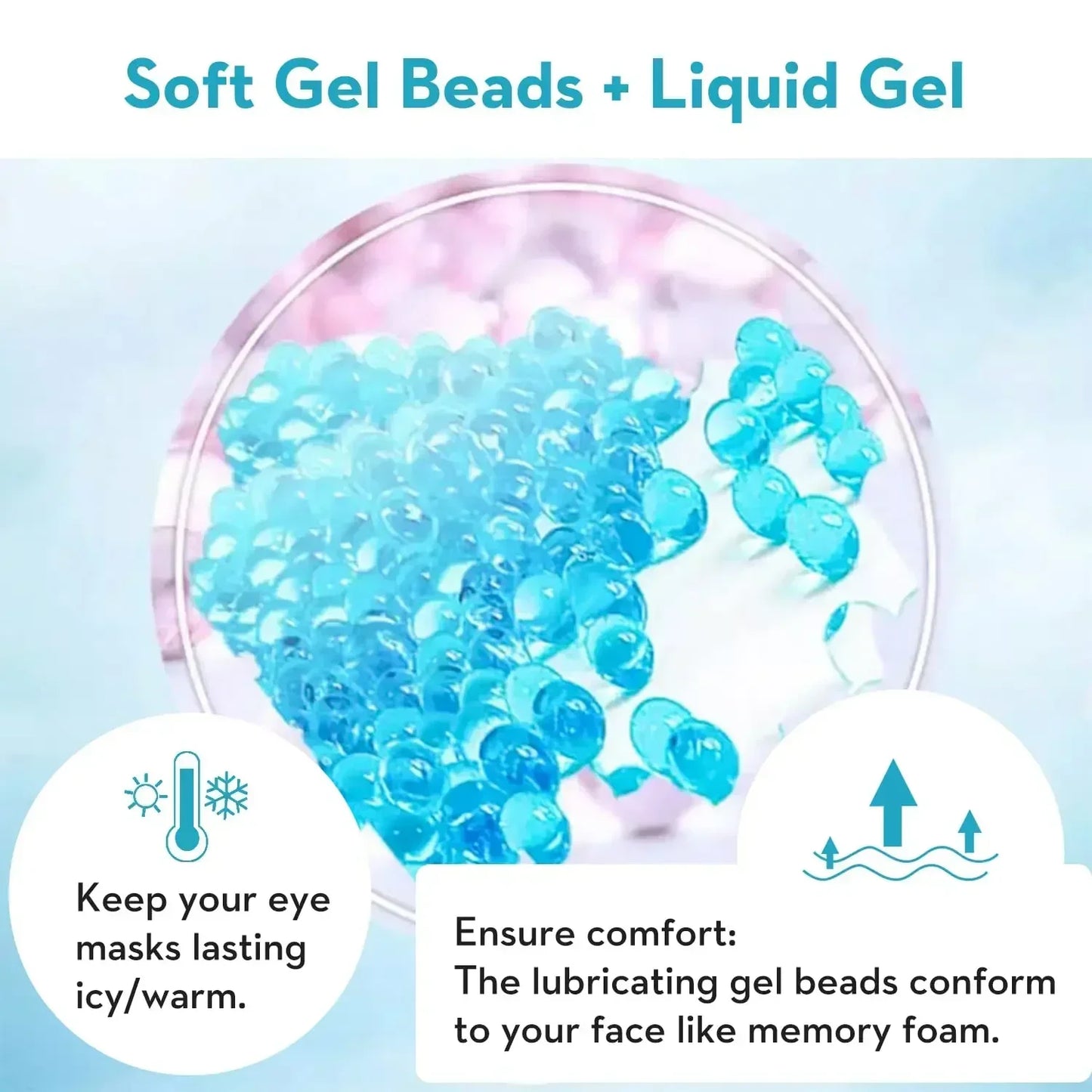 Reusable Cooling Gel Eye Mask for Sleep & Relaxation