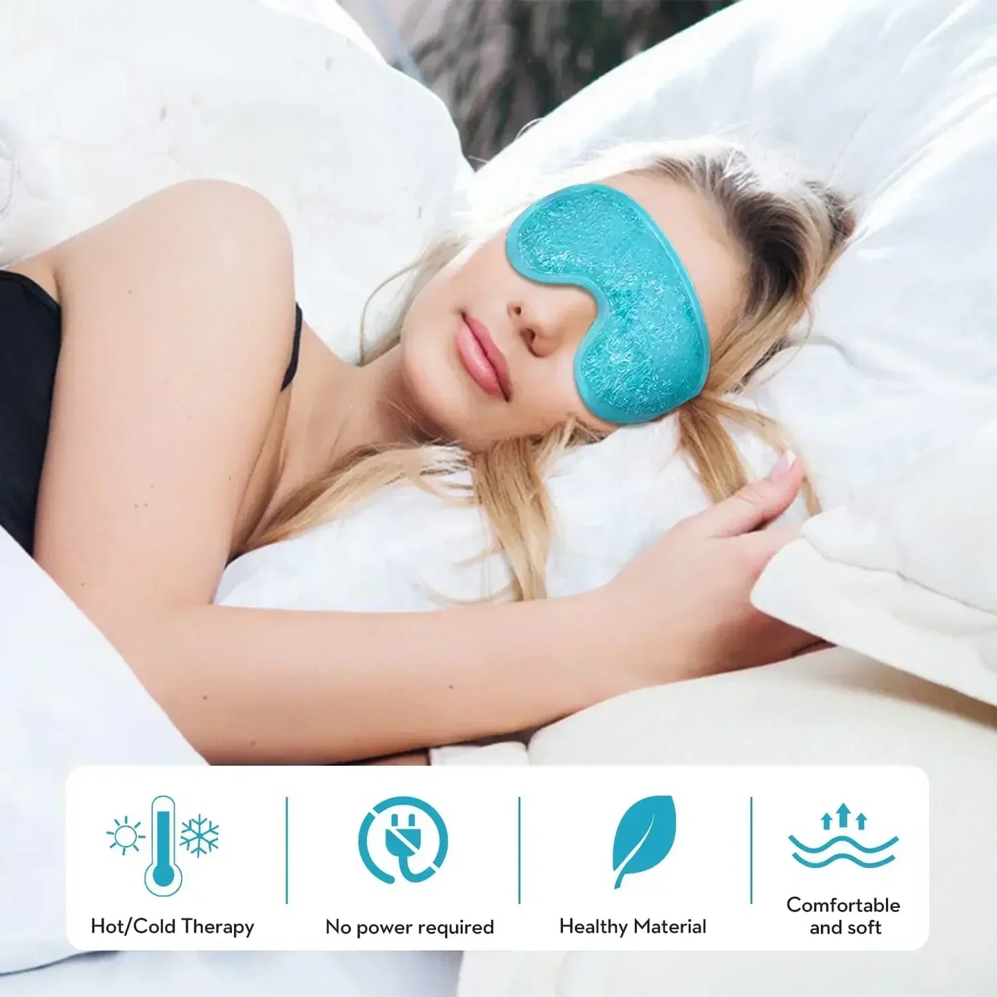 Reusable Cooling Gel Eye Mask for Sleep & Relaxation