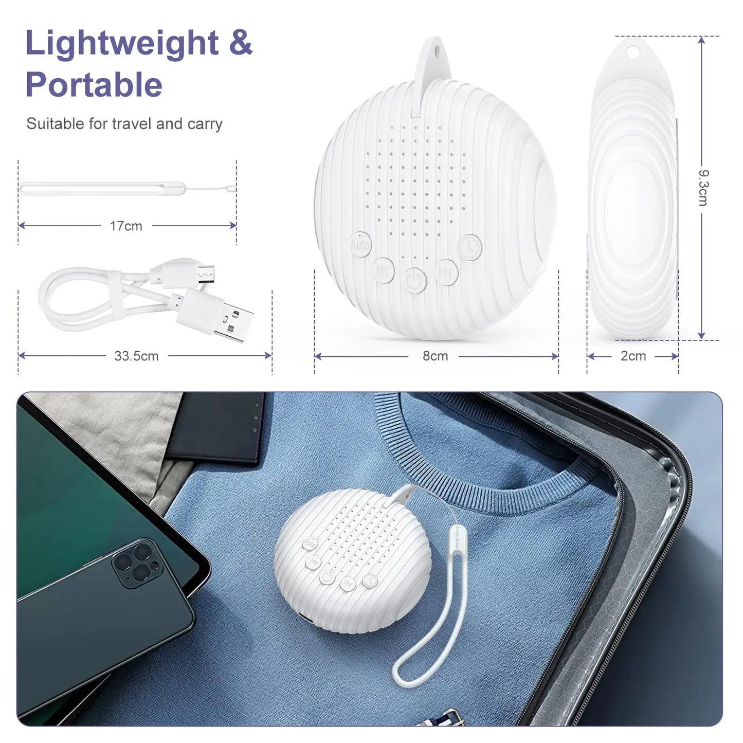 White Noise Machine for Sleep, Relaxation & Baby Comfort