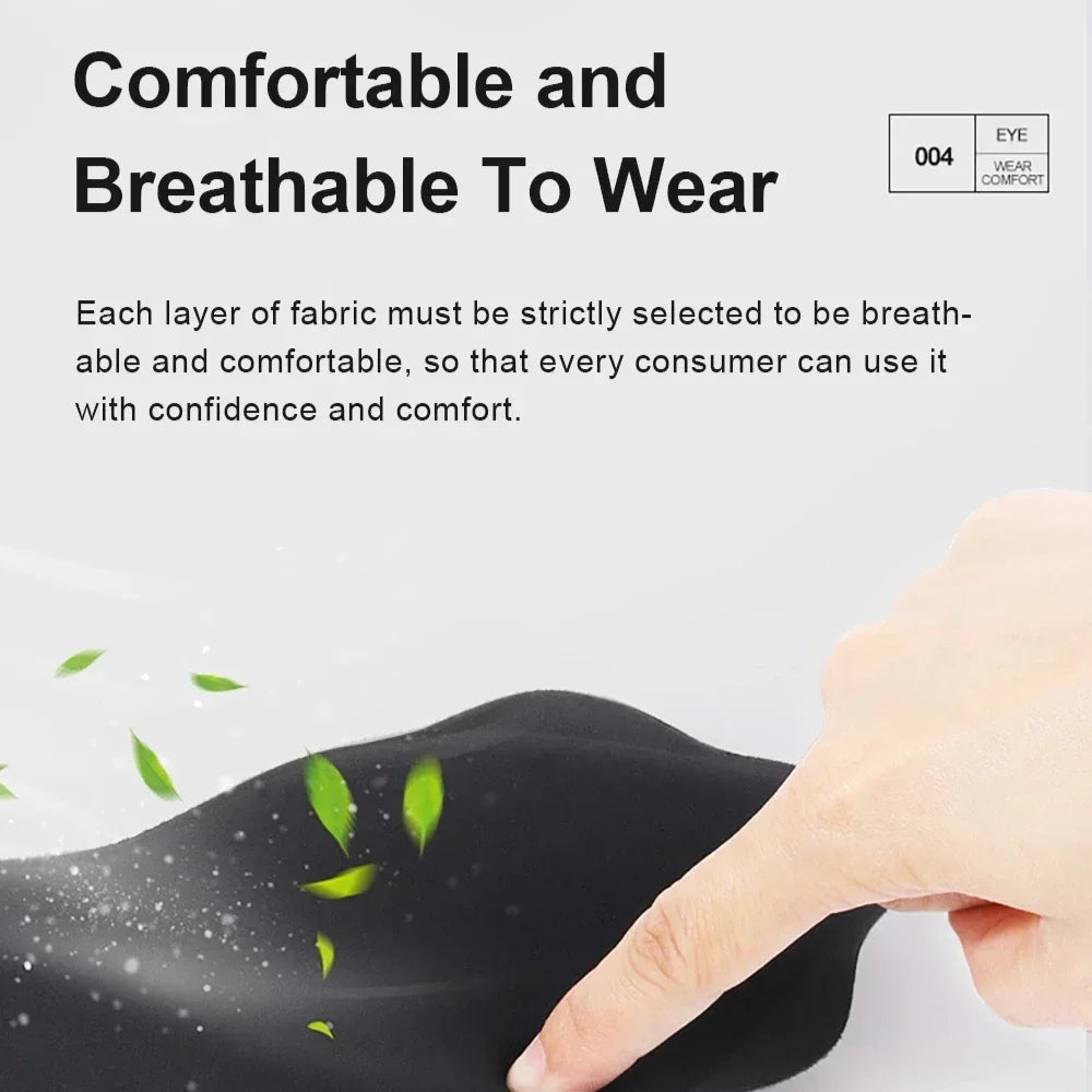 3D Contoured Sleep Mask – Total Blackout & Pressure-Free Comfort